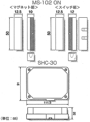 SHC-60の寸法