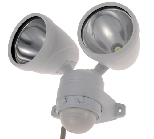 LEDセンサーライト　２灯式 OHM OSE-LS42
