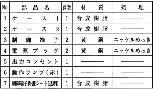 PA-102　パーツ