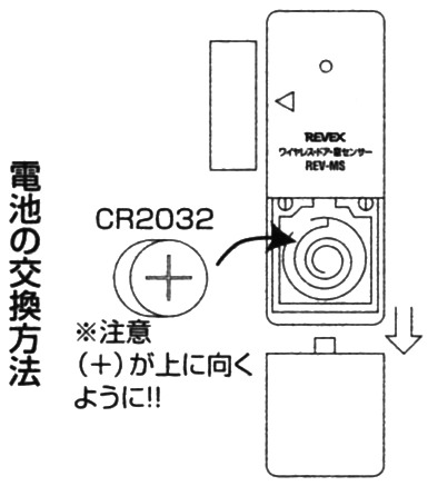 REV-MSの電池交換